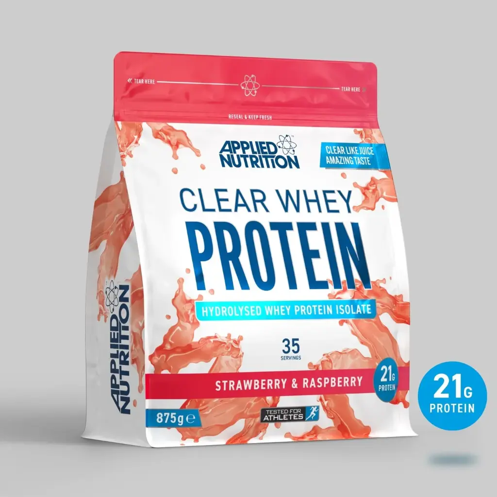 CLEAR WHEY STRAWBERRY & RASPBERRY 875G