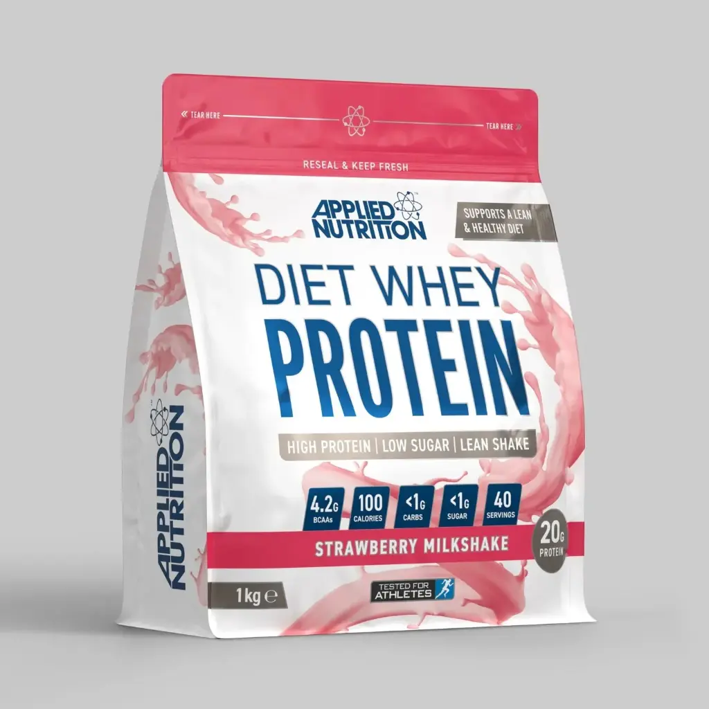 DIET WHEY STRAWBERRY SHAKE 1KG