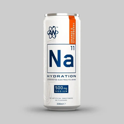 NA11 HYDRATION - CARBONATED ELECTROLYTE DRINK 330ML ORANGE & STRAWBERRY
